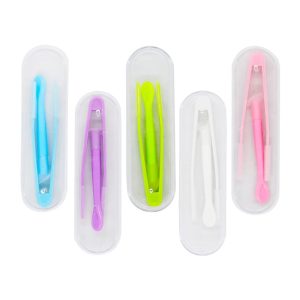 5 pcs Portable Contact Lens Stick Tool Case Set (Inserter/Remover+Tweezer with Soft Tip)