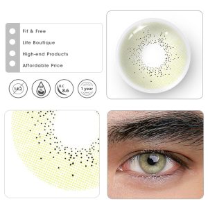 Eyemi Ocean Brown Green Prescription Men Colored Contact Lenses