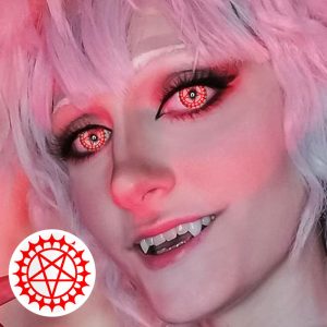 Coloredeye Blind Ciel's Contract Red & White Cosplay Colored Contact Lenses