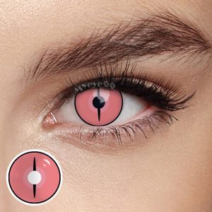 Eyemi Blind Kamado Nezuko Ghost Prescription Cosplay Colored Contact Lenses
