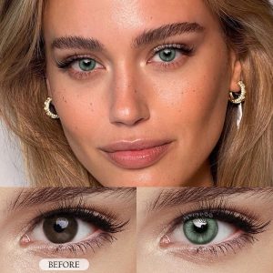 Eyemi Unspoken Mirage Green Prescription Colored Contact Lenses