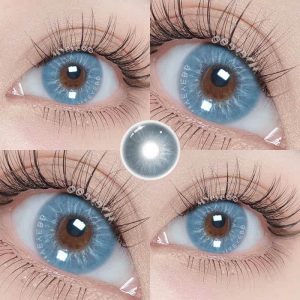 Eyemi Eros Blue Prescription Colored Contact Lenses
