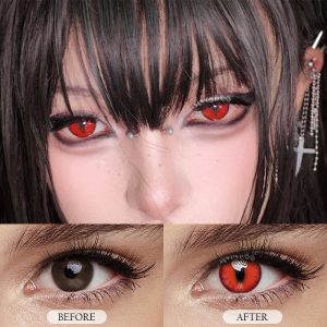 Coloredeye Dragon Eye Red Cosplay Colored Contact Lenses丨1 Day