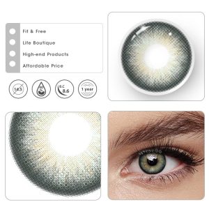 Eyemi Barbie Taylor Green Prescription Colored Contact Lenses