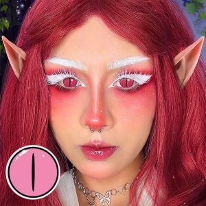 Eyemi Blind Kamado Nezuko Rose Cosplay Colored Contact Lenses