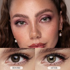 Eyemi Barbie Taylor Honey Brown Prescription Colored Contact Lenses