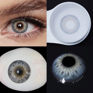 Eyemi DNA II Blue Grey Prescription Colored Contact Lenses