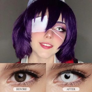 Eyemi Circle Block & Mini Sclera Prescription Cosplay Colored Contact Lenses