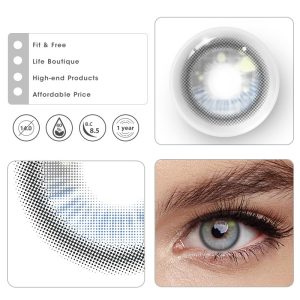 Eyemi Kranya Grey Prescription Cosplay Colored Contact Lenses