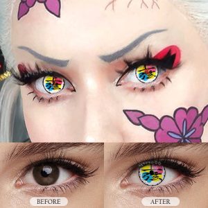 Eyemi Blind Douma Prescription Cosplay Colored Contact Lenses
