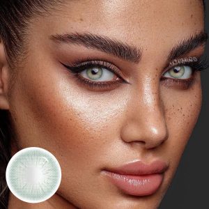 Eyemi Rome Times Green Prescription Colored Contact Lenses