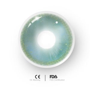 Eyemi Lunar Glitter Green Prescription Colored Contact Lenses