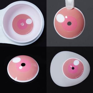 Eyemi Blind Cloud Rim Pink Prescription Cosplay Colored Contact Lenses