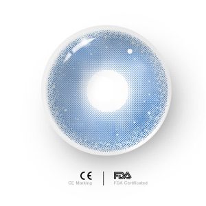Eyemi Lunar Glitter Blue Prescription Colored Contact Lenses