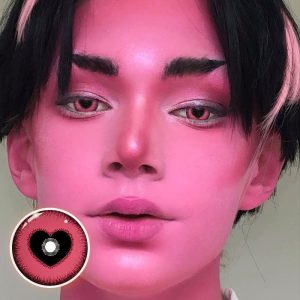 Eyemi Blind Anime Yandere Pink Prescription Cosplay Colored Contact Lenses