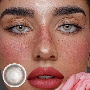 Eyemi Unspoken Mirage Brown Prescription Colored Contact Lenses