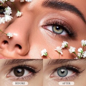 Eyemi Aegean Sea II Grey Prescription Colored Contact Lenses