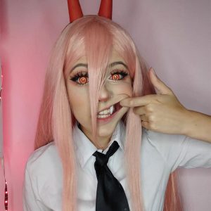 Eyemi Blind Chainsaw Man Powerd Cosplay Colored Contact Lenses