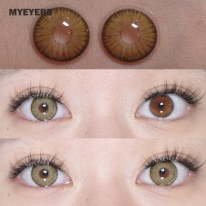 Eyemi New York II Appeal Grey Brown Prescription Colored Contact Lenses