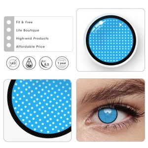 Eyemi Blind Blue Mesh Cosplay Colored Contact Lenses