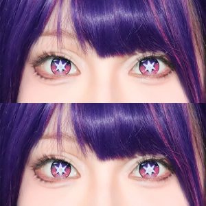 Eyemi Blind Ruby Hoshino Purple Cosplay Colored Contact Lenses
