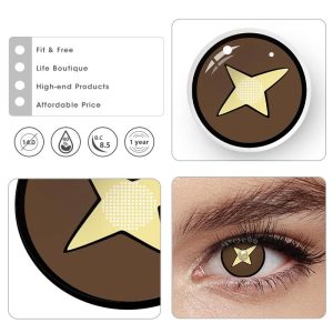 Coloredeye Blind Kinoko Brown Cosplay Colored Contact Lenses