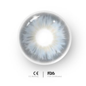 Eyemi Tiny Iris Blue Large Pupil Prescription Colored Contact Lenses