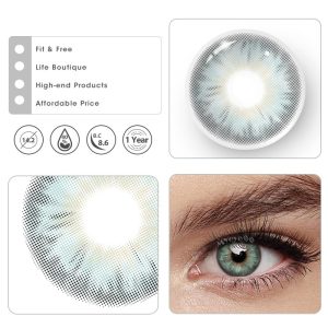Eyemi Tiny Iris Green Small Pupil Colored Contact Lenses