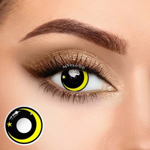 Eyemi Moon Star Yellow Cosplay Colored Contact Lenses