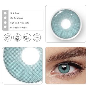 Eyemi Iceberg Green Prescription Colored Contact Lenses