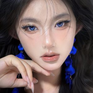 Eyemi Butterfly Petal Blue Colored Contact Lenses丨6 Months