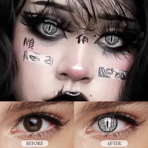 Eyemi Blind Lizard Eye Sliver Cosplay Colored Contact Lenses