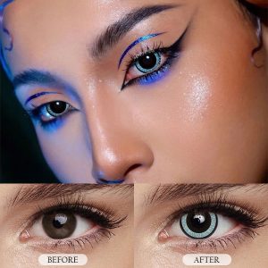 Eyemi Nebulos Blue Cosplay Colored Contact Lenses