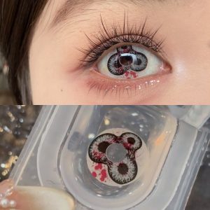Eyemi Devil's Triple Black Prescription Cosplay Colored Contact Lenses