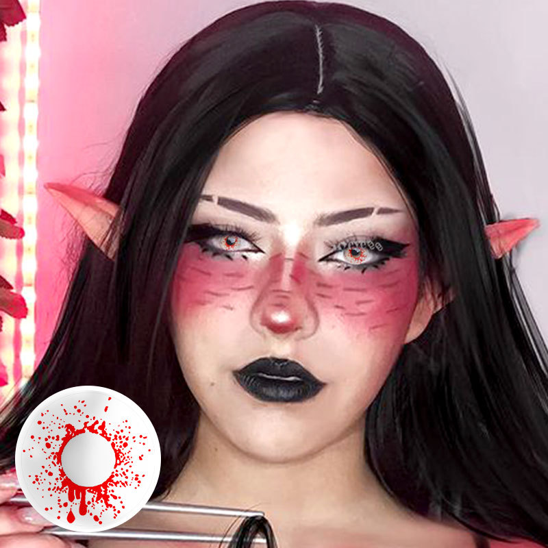 Eyemi Trauma White Prescription Cosplay Colored Contact Lenses