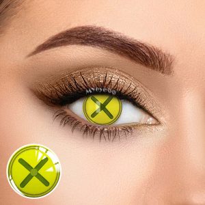 Eyemi Blind Button Eye Green Cosplay Colored Contact Lenses