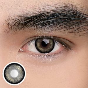 Eyemi Pearlescent Black Prescription Men Colored Contact Lenses