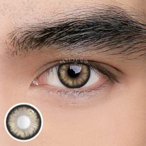 Eyemi Pearlescent Brown Prescription Men Colored Contact Lenses