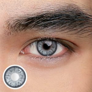 Eyemi Cocoa Blue Prescription Men Colored Contact Lenses