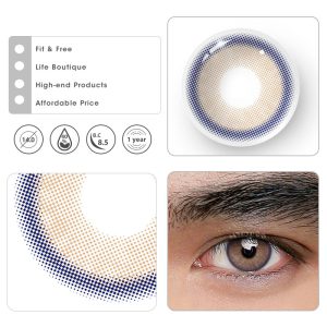 Eyemi Neala Brown Prescription Men Colored Contact Lenses
