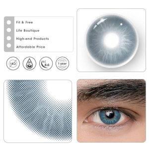 Coloredeye Eros Blue Prescription Men Colored Contact Lenses
