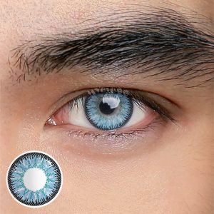 Eyemi Wild Nature Blue Prescription Men Colored Contact Lenses