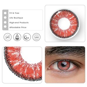 Eyemi Magic Hour II Vika Ruby Prescription Men Colored Contact Lenses