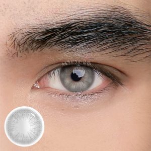 Eyemi Rome Times Grey Prescription Men Colored Contact Lenses