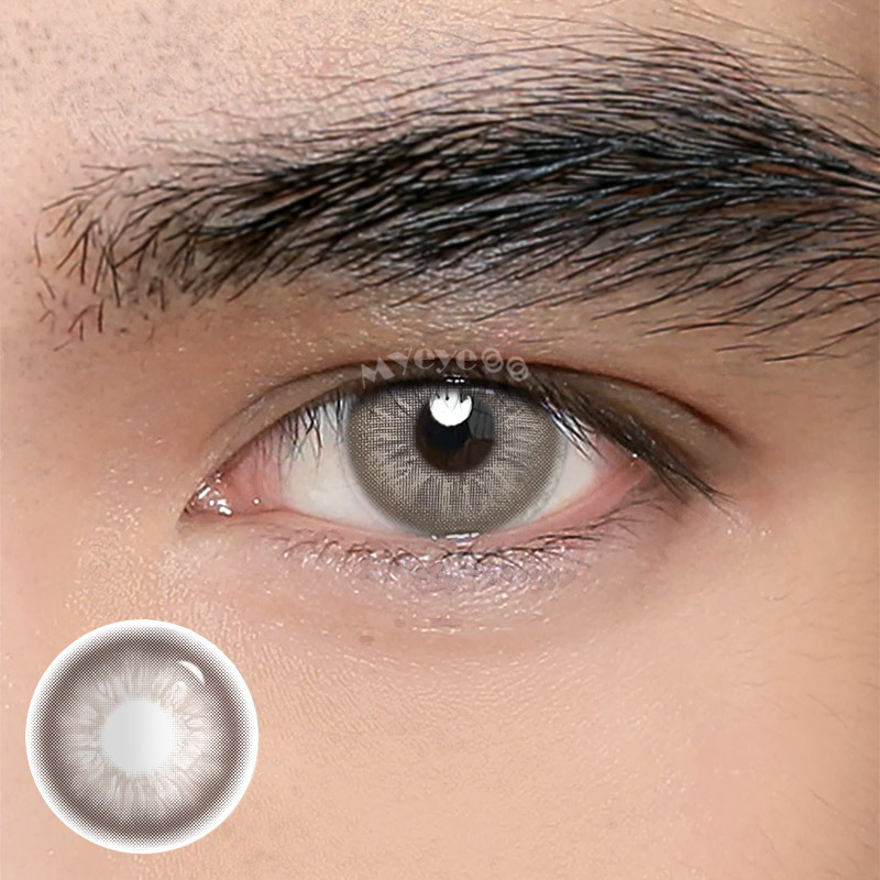 Eyemi Unspoken Mirage Brown Prescription Men Colored Contact Lenses