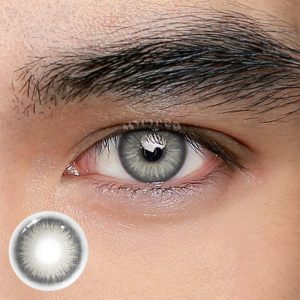Eyemi Y2K Boho Grey Prescription Men Colored Contact Lenses