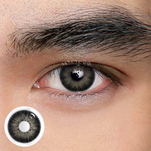 Eyemi New York III Black Prescription Men Colored Contact Lenses