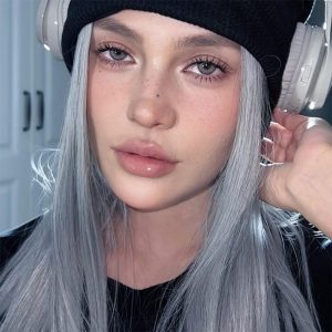 Eyemi Aoki Grey Colored Contact Lenses