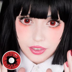 Eyemi Bloody Eye Red Prescription Cosplay Colored Contact Lenses