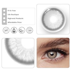 Eyemi Nordic DNA Grey Prescription Colored Contact Lenses